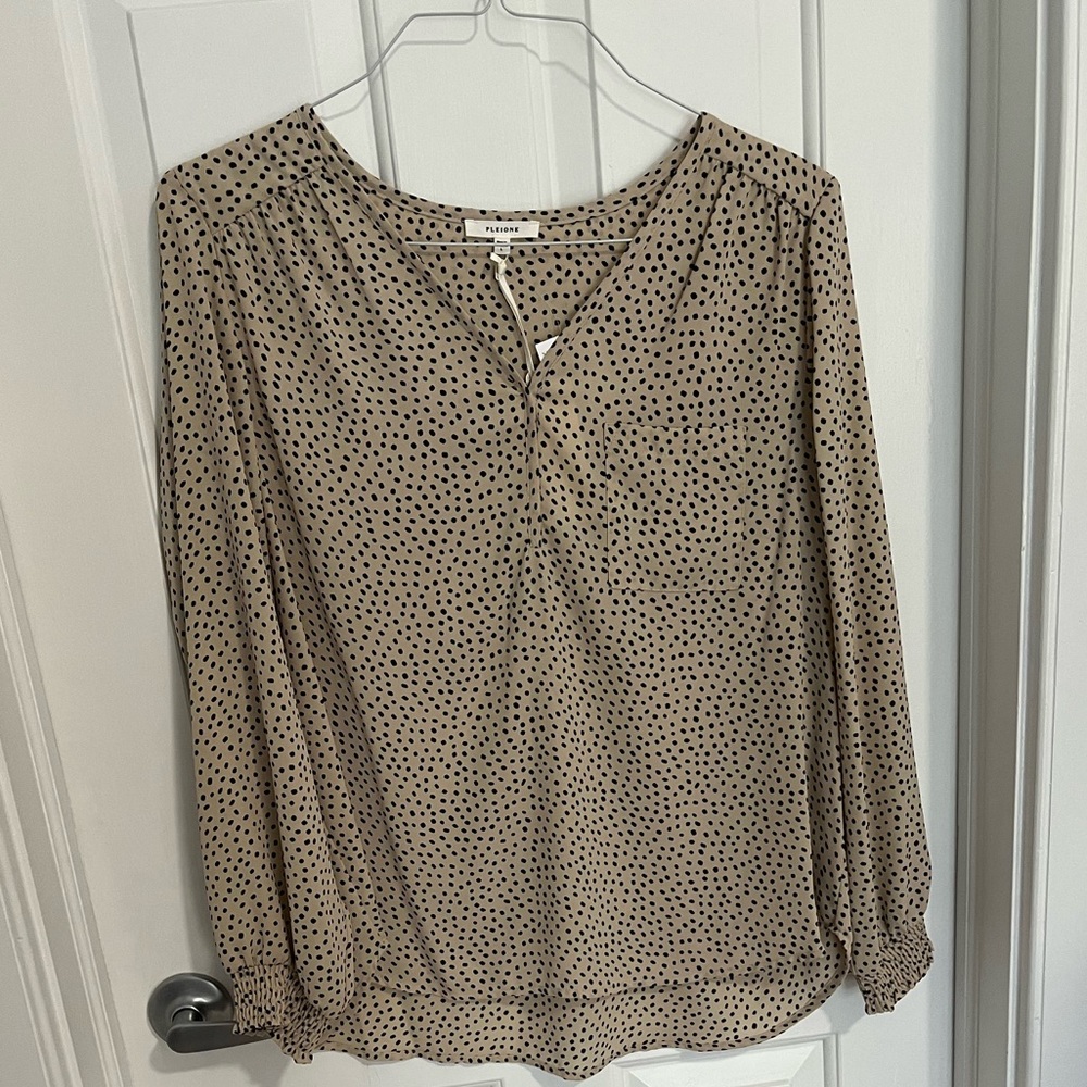 Pleione vneck blouse. Brand new with tags.